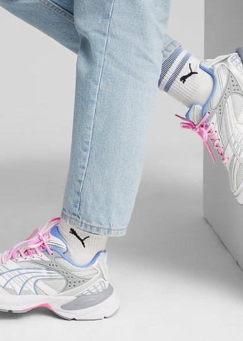 Puma Platform Topuklu Gri-Pembe Spor Ayakkabı - Görsel 2