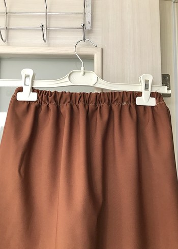 Kahverengi etekli tunik takım - Görsel 4