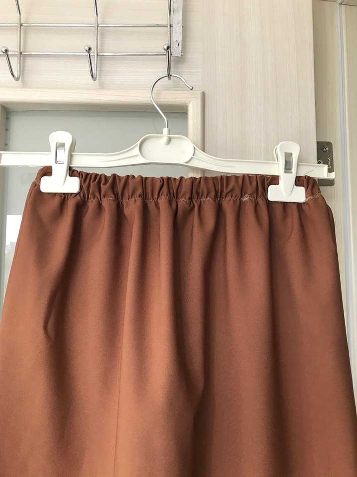 Kahverengi etekli tunik takım - Görsel 4