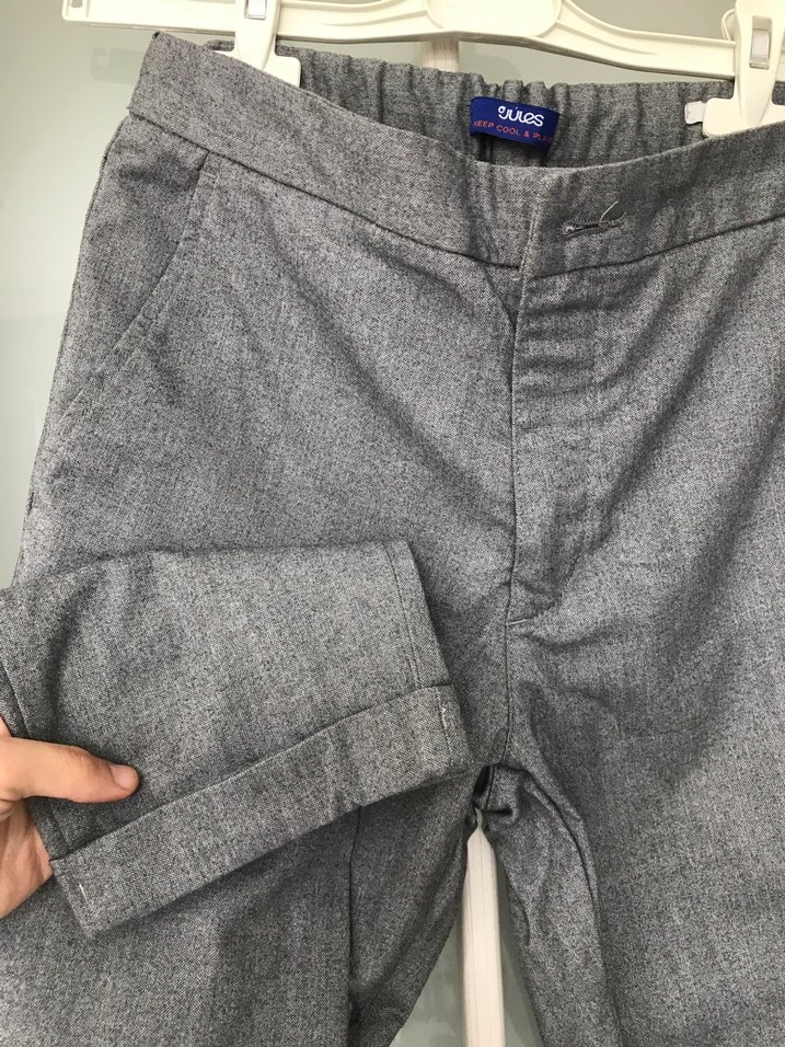 Gri Erkek Regular Fit Denim Pantolon - Görsel 3