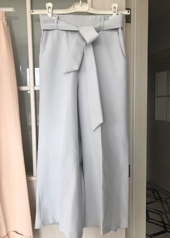 Bej Pastel Kadın Midi Kumaş Pantolon - Görsel 3