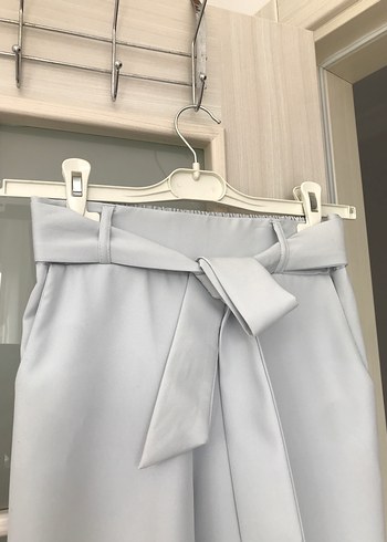 Bej Pastel Kadın Midi Kumaş Pantolon - Görsel 4