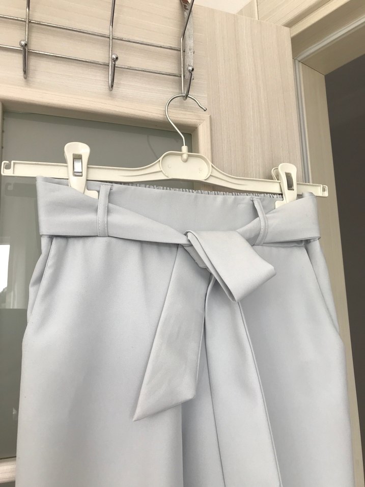 Bej Pastel Kadın Midi Kumaş Pantolon - Görsel 4