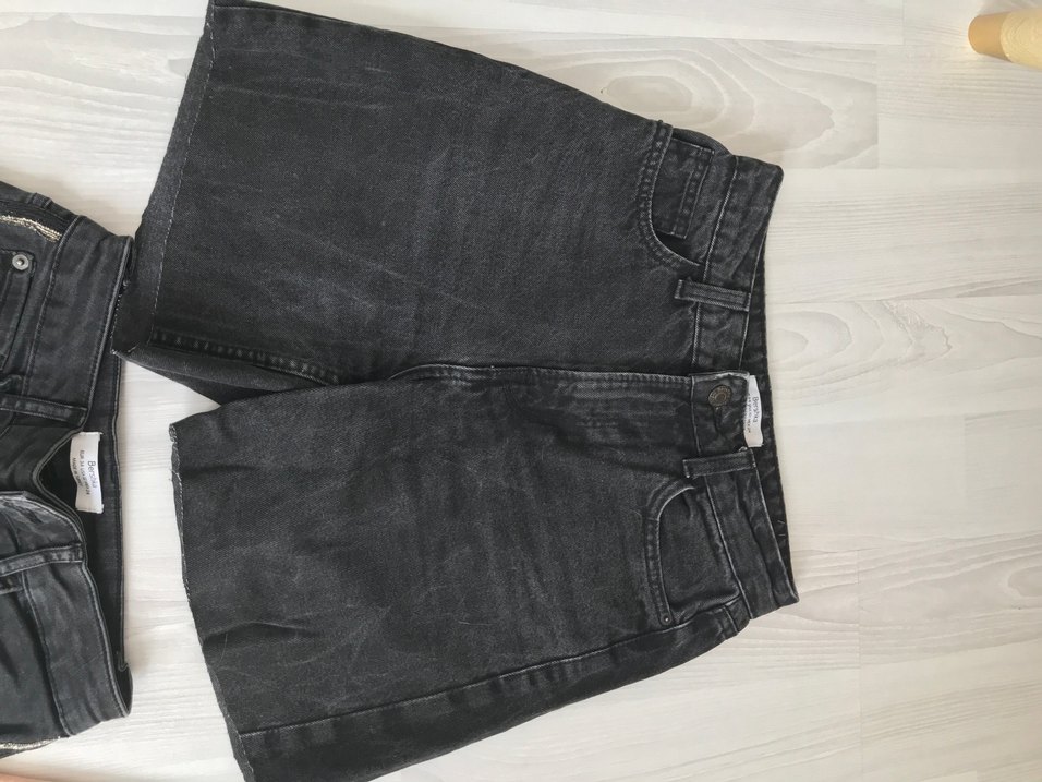 Kadın Bej Mini Kumaş Pantolon - Görsel 4