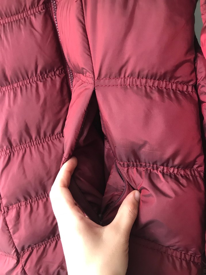 Bordo Midi Kürklü Kadın Kışlık Mont - Görsel 4