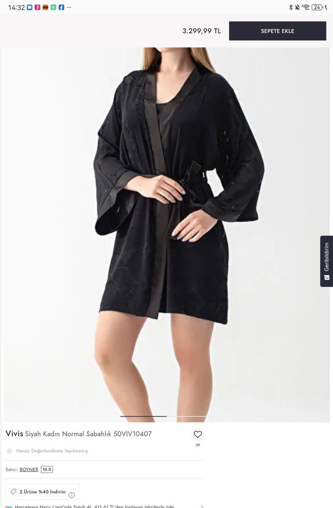 Kadın sabahlık vivis - Görsel 4