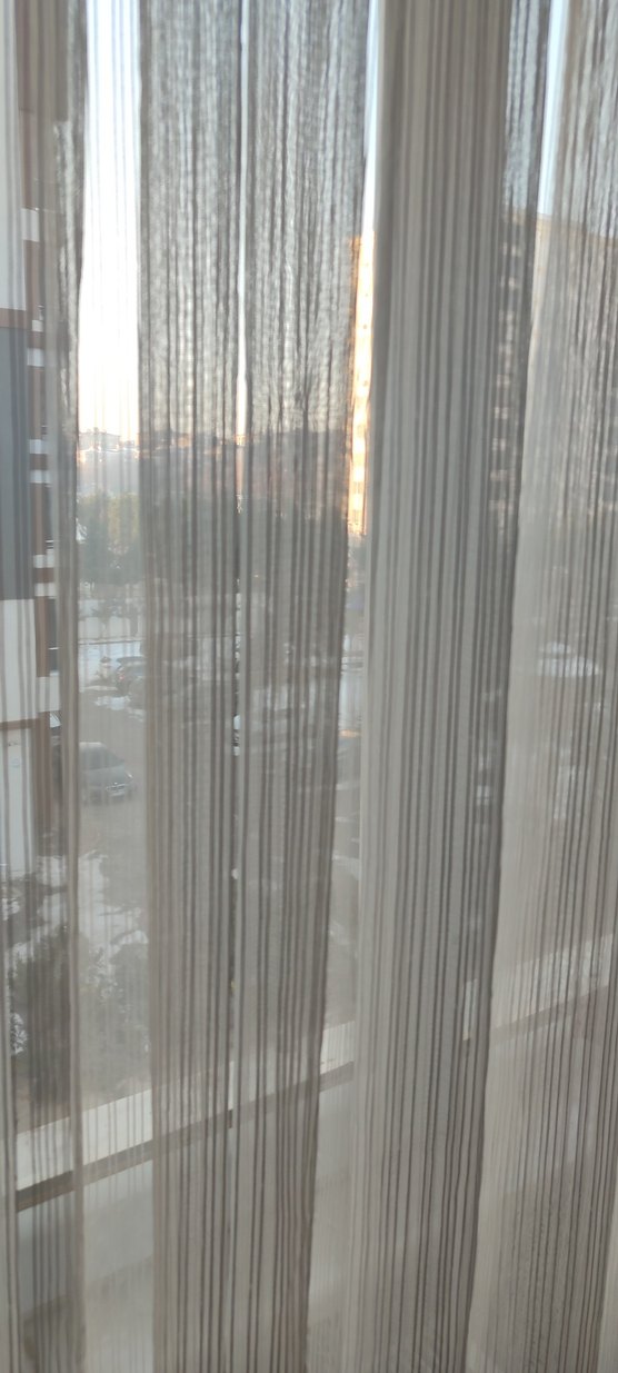 Gri Çizgili Modern Perde metre fiyatı - Görsel 2