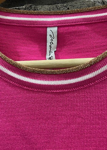 Pembe Uzun Kollu Salaş Kadın Tunik - Görsel 3