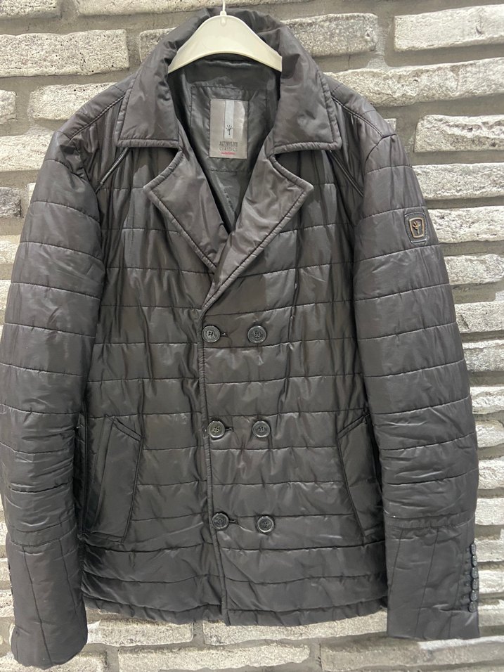 Düğmeli Siyah Erkek Ceket - Görsel 2