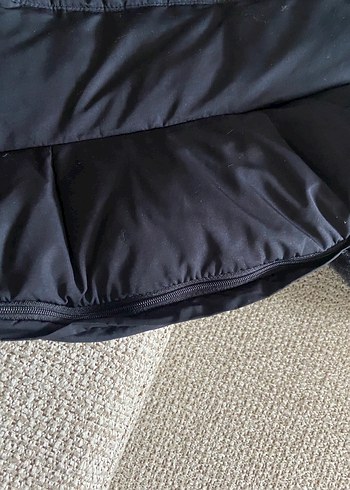 Siyah Kadın Uzun Kaban, Kürklü, Günlük - Görsel 6