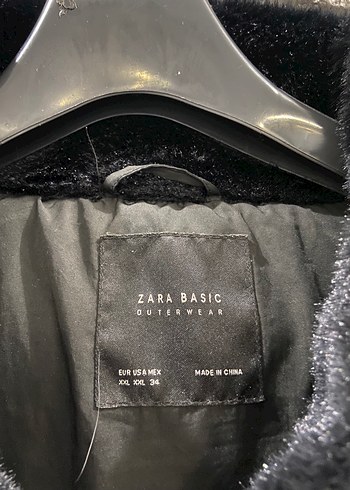 Siyah Kadın Uzun Kaban, Kürklü, Günlük - Görsel 7