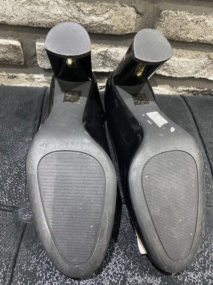 Kadın Siyah Klasik Topuklu Babet - Görsel 5