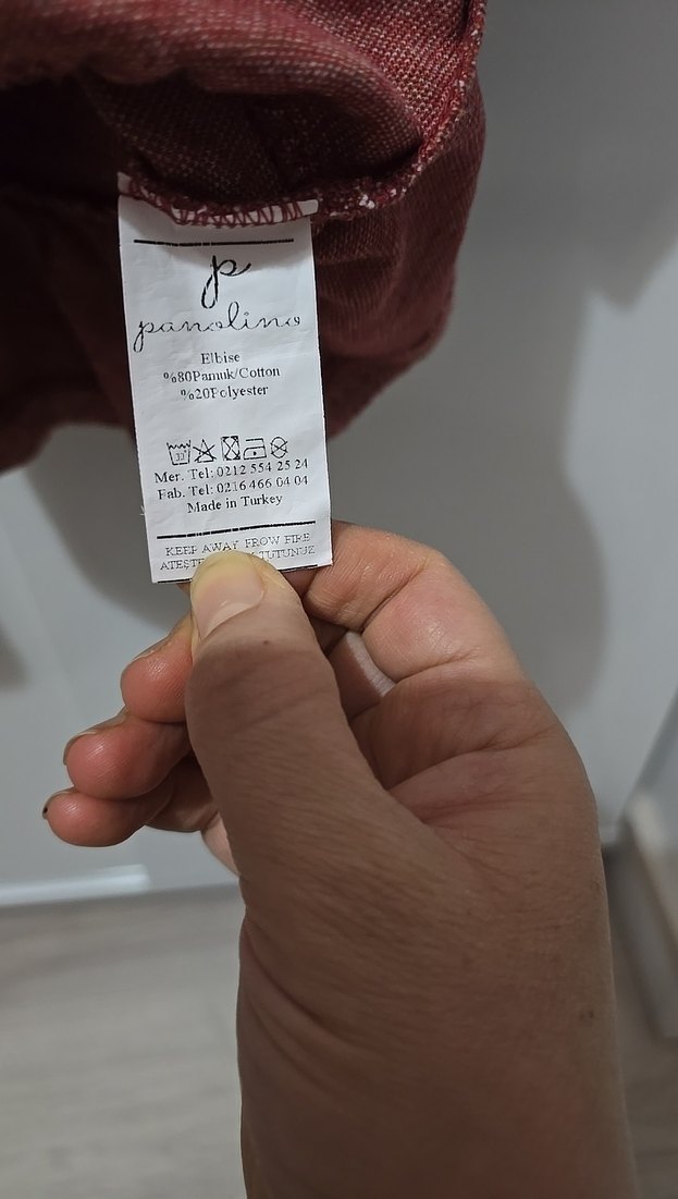 Bordo Uzun Kollu Kız Çocuk Elbise - Görsel 3