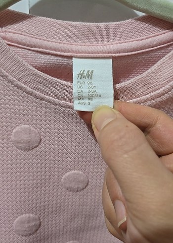 Pembe Puantiyeli Uzun Kollu Kız Elbisesi - Görsel 2