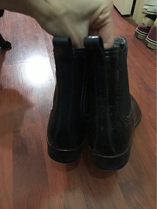 39 Beden siyah Renk Ortopedik yağmur botu