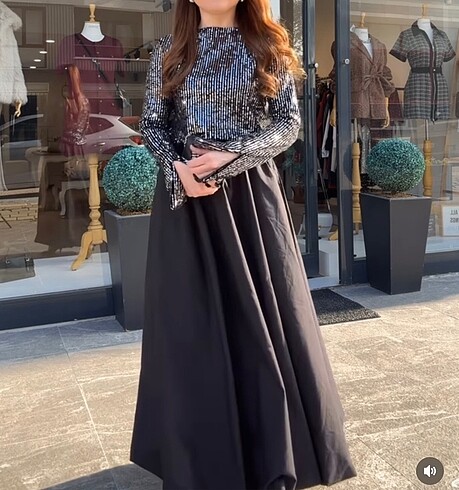 Zara Siyah balon etek