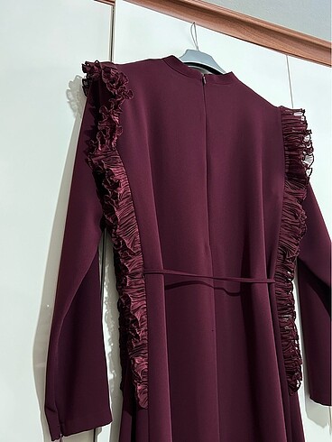 38 Beden Senna Bordo Elbise