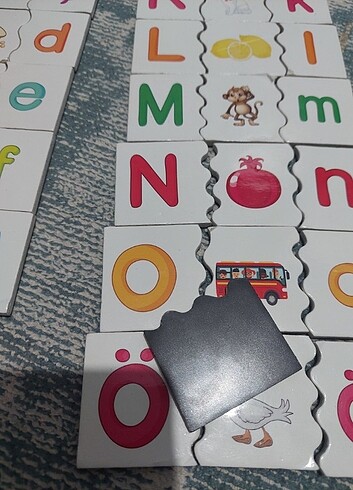 Beden Manyetik puzzle harfler 87 parca