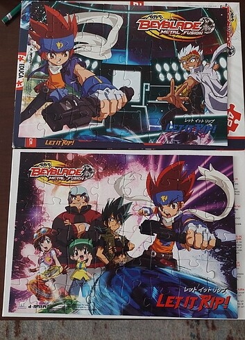 Diğer Beyblade 2 li puzzle 48 parca