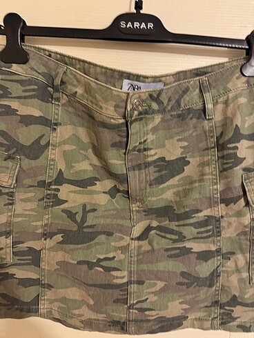 Zara Zara Kamuflaj Etek