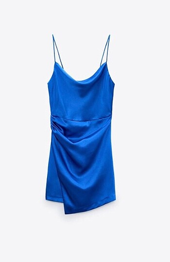 Zara saten elbise