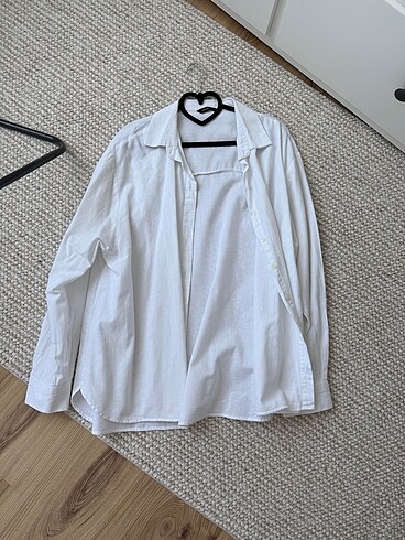 Oversize keten gömlek