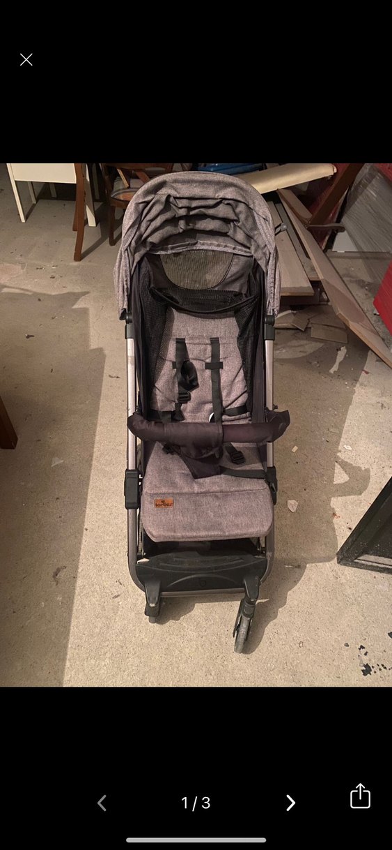 Gri Bebek Arabası Katlanabilir Model - Görsel 2