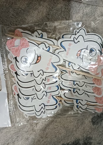 Beden Pembe Pastel Diş Temalı Parti Malzemeleri