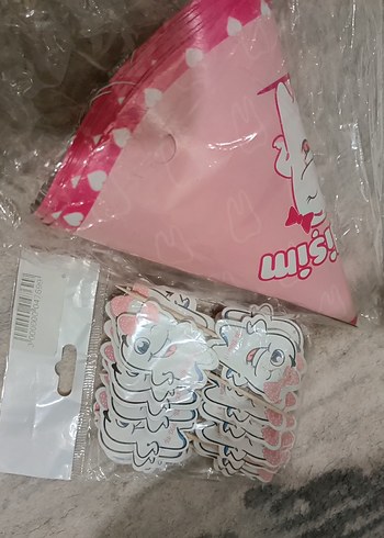 Beden Renk Pembe Pastel Diş Temalı Parti Malzemeleri