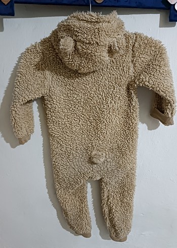 Kahverengi Kürklü Bebek Tulumu - Görsel 2