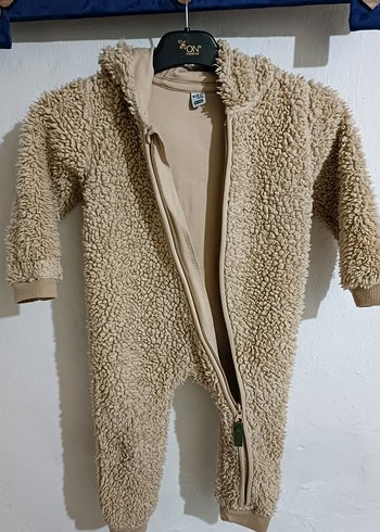 Kahverengi Kürklü Bebek Tulumu - Görsel 4