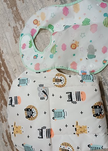 Pastel Renkli Desenli Bebek Önlüğü - Görsel 7