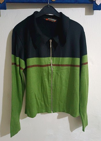 Kırmızı Siyah Boğazlı Örgü Kadın Kazak - Görsel 7