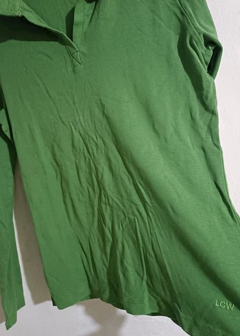 Yeşil Kadın Uzun Kollu Keten Gömlek - Görsel 4