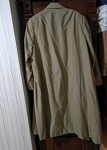 Bej Düğmeli Uzun Kaban - Görsel 3