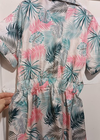 Bohem Tarzı V Yaka Uzun Elbise - Görsel 6