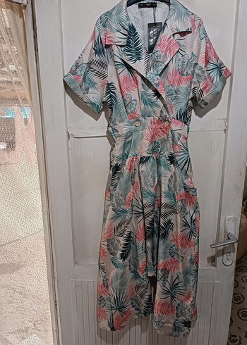 Bohem Tarzı V Yaka Uzun Elbise - Görsel 8