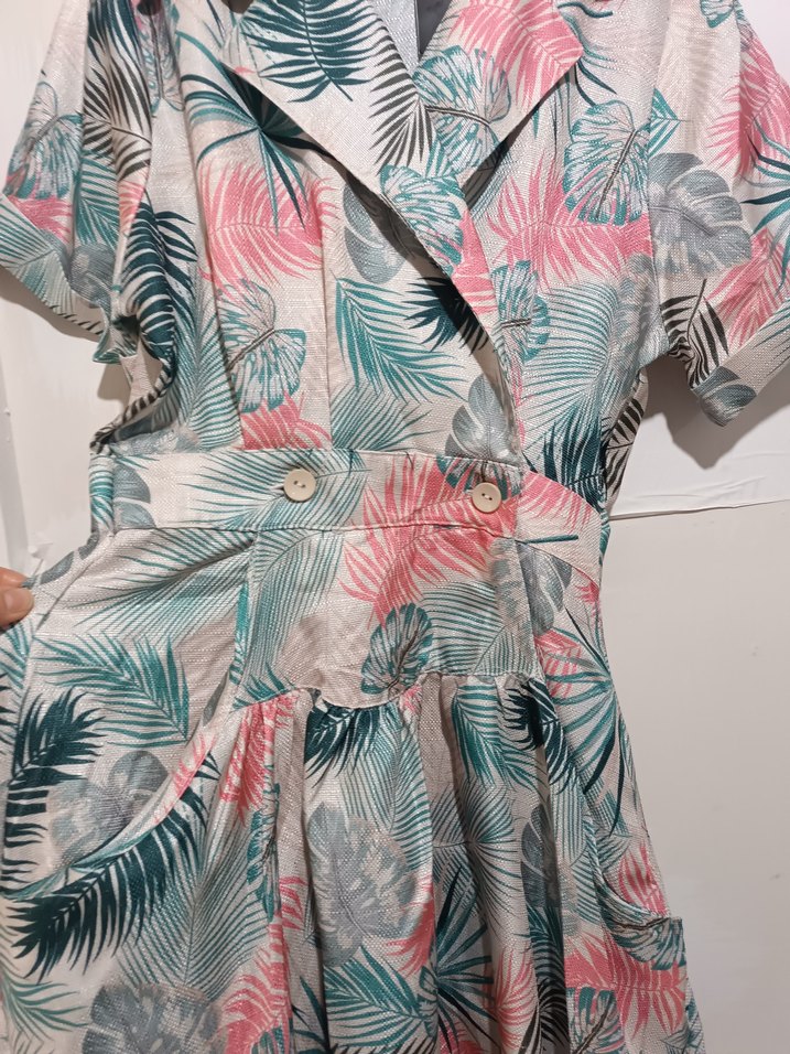 Bohem Tarzı V Yaka Uzun Elbise - Görsel 4