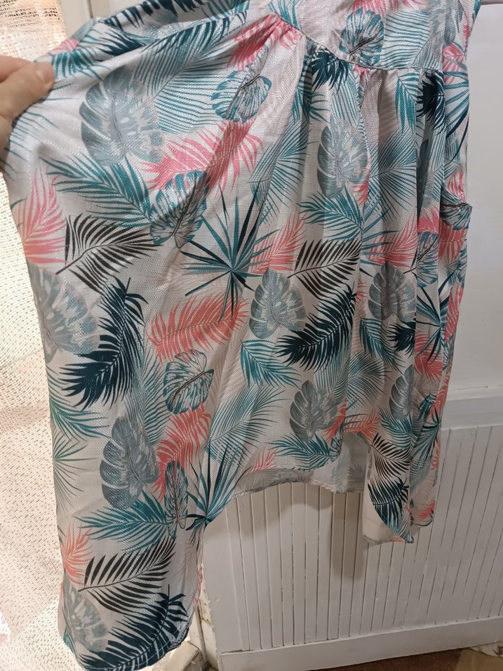 Bohem Tarzı V Yaka Uzun Elbise - Görsel 3