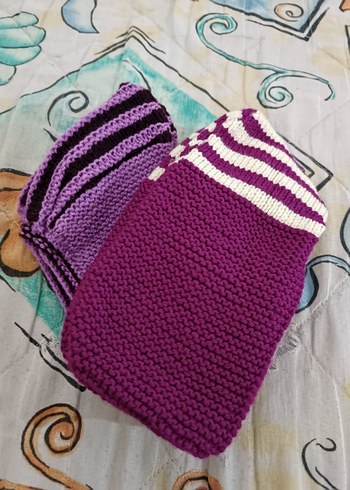 Mor Örgü Kadın Ev Terliği - Görsel 5