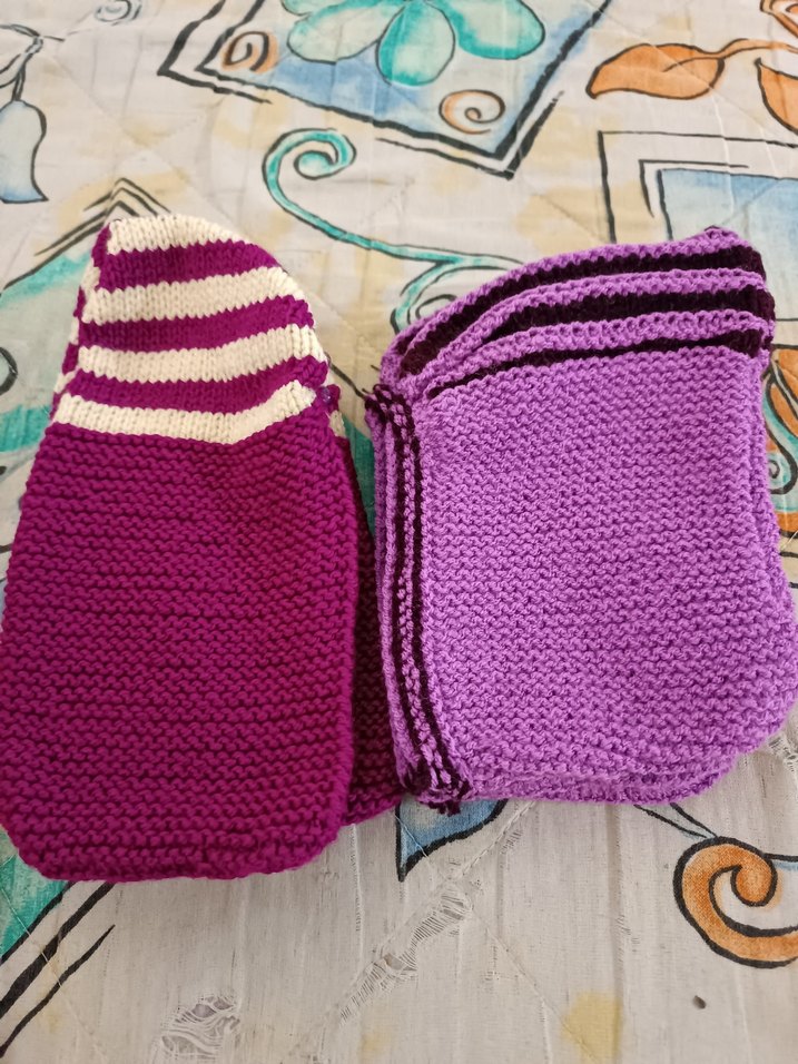 Mor Örgü Kadın Ev Terliği - Görsel 3