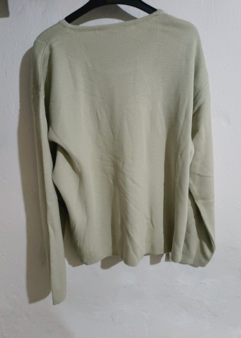 Bej Kadın Keten Triko Kazak - Görsel 2