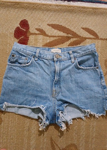 38 Beden mavi Renk Kadın Mavi Denim Mini Şort