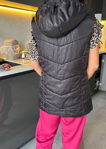 Fermuarlı S-M
 Siyah Kadın Şişme Yelek - Görsel 5