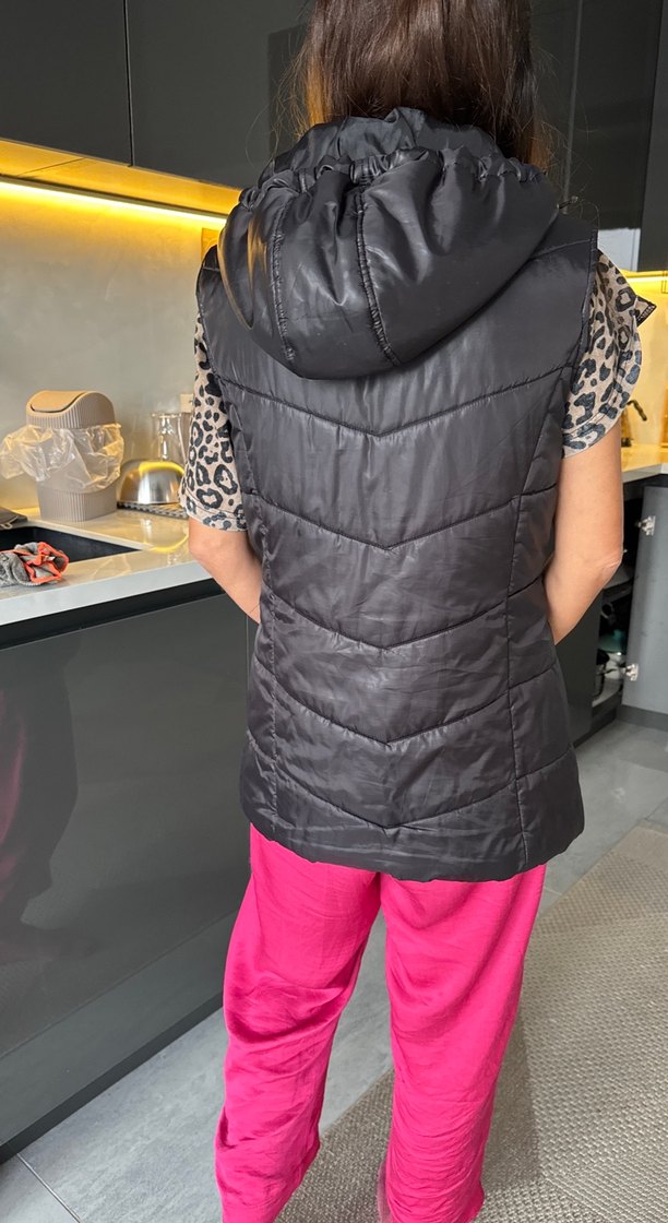 Fermuarlı S-M
 Siyah Kadın Şişme Yelek - Görsel 5