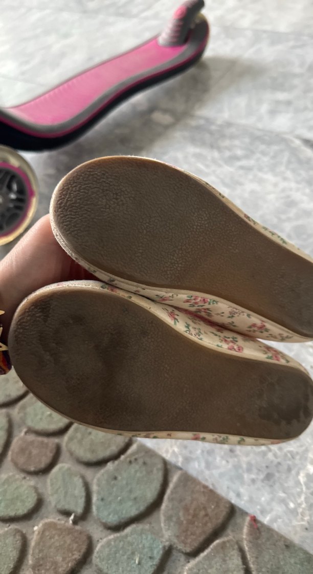 H&m Çiçek Desenli Pembe Kız Babet Ayakkabı - Görsel 2