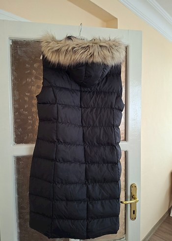 Kahverengi Kürklü Kapüşonlu Kadın Yelek - Görsel 2