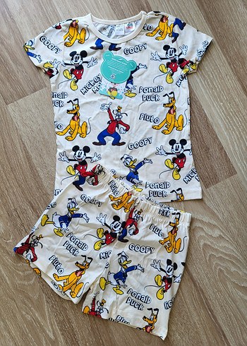 Renkli Baskılı Pamuklu Çocuk Pijama Takımı