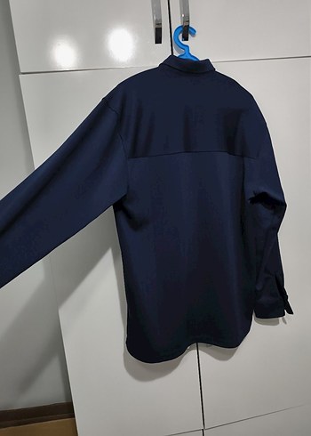 Lacivert Regular Fit şık erkek gömlek - Görsel 3