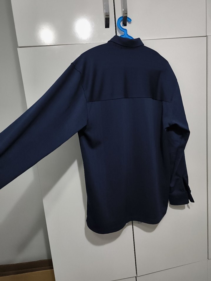 Lacivert Regular Fit şık erkek gömlek - Görsel 3